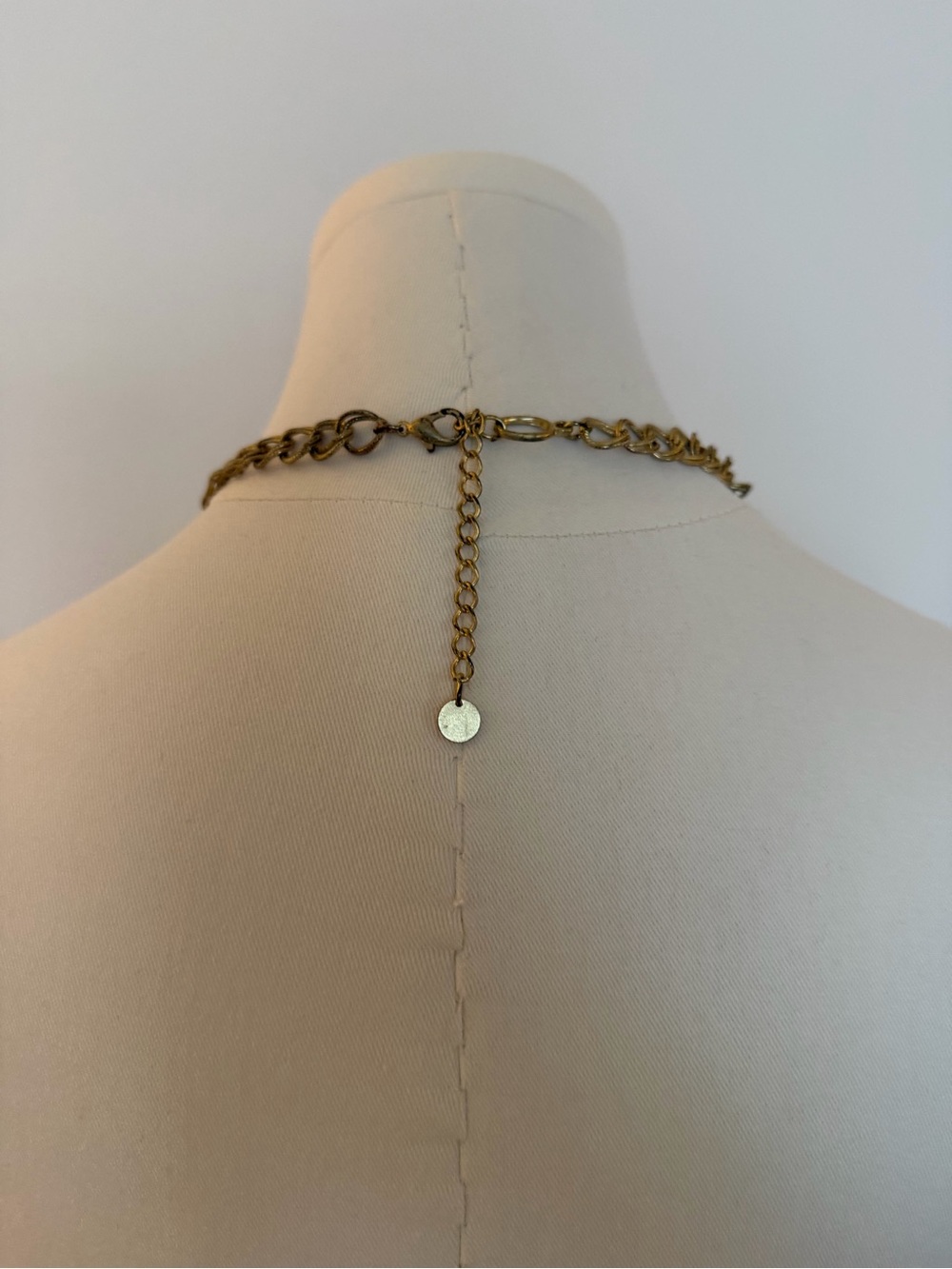 Multi-Strand Peach Beaded Chain Necklace - Picture 3 of 3